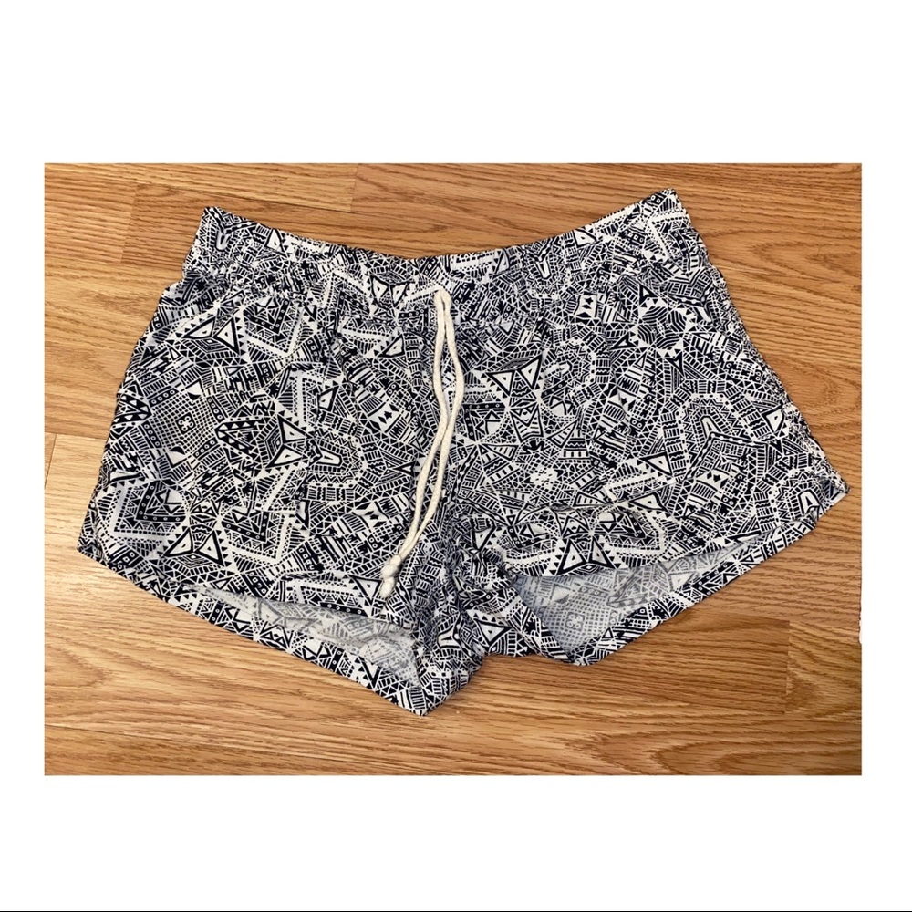 Black and White Shorts